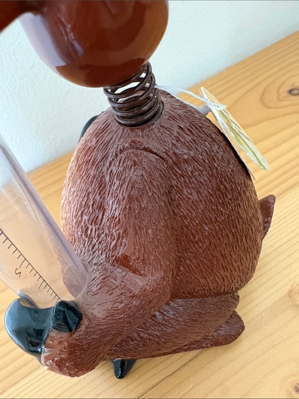 Vintage Tim Twinkler Mini Wobbler Moose Rain Gauge Whimsical Garden Lawn Deck - Picture 9 of 10